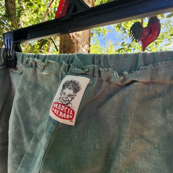 Teal Marcel Hemp Pants - Picture 10 of 11